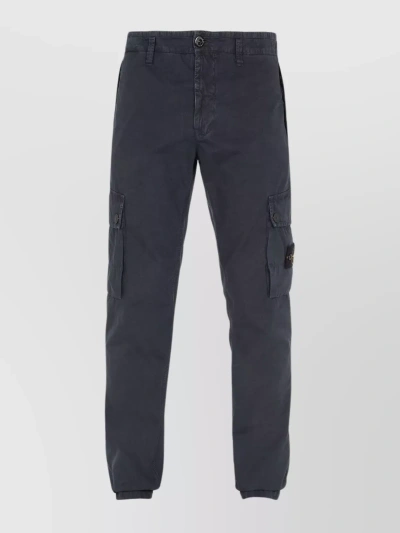 Stone Island Functional Cargo Pocket Trousers In Grey