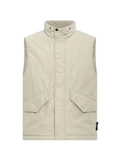 Stone Island -inspired Micro Twill Vest G100003 For Men In Neutral