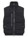 Stone Island Down Vest With Anti-drop And Dual Zip Pockets In Black