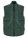 Stone Island Stand-collar Down Vest In Multi