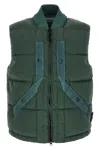 Stone Island Stand-collar Down Vest In Multi
