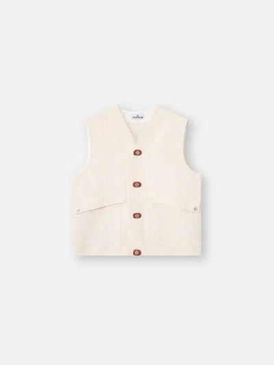 STONE ISLAND G100012 NATURAL COTTON GABARDINE STONE ISLAND RAW BEAUTY