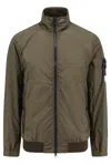 Stone Island Garment Dyde Crinkle Reps Ny Jacket In Green