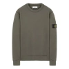 Stone Island Garment Dyed Crew Sweatshirt 'dark Green'