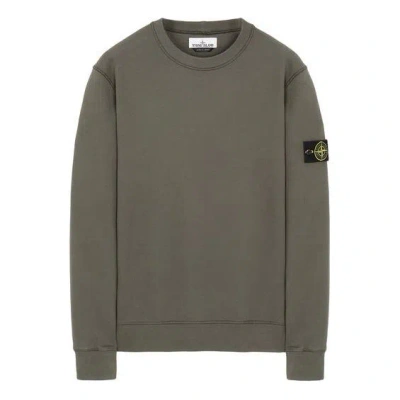 Stone Island Garment Dyed Crew Sweatshirt 'dark Green'