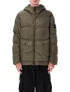 Stone Island Crinkle Reps Ny Jacket Badge In Brown