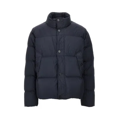 Stone Island Garment Dyed Crinkle Reps Ny Down Jacket In Blue