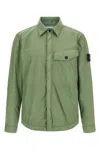 Stone Island Garment Dyed Crinkle Reps Ny Puffer Jackets Green In Green