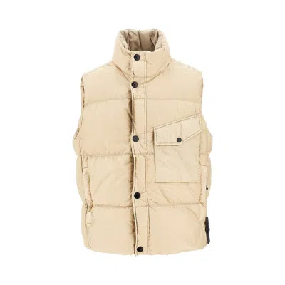 STONE ISLAND GARMENT DYED CRINKLE REPS NY VEST