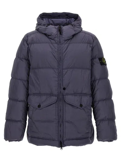 STONE ISLAND GARMENT DYED CRINKLE REPS R-NY DOWN CASUAL JACKETS, PARKA