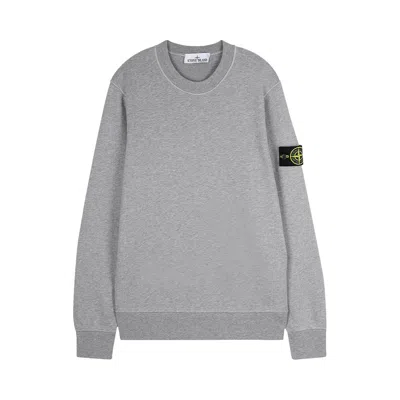 Pre-owned Stone Island Garment Dyed Fleece Sweatshirt 'melange Grey' | Men's Size L In Gray