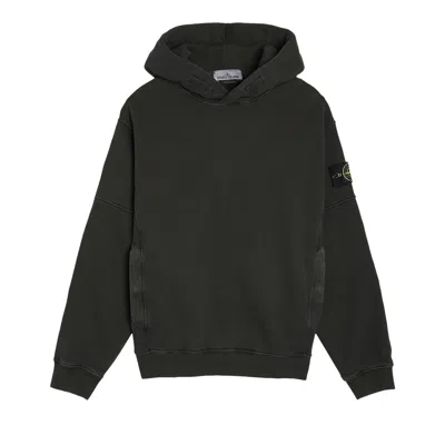 Pre-owned Stone Island Garment Dyed Hoodie 'black' | Men's Size Xxl