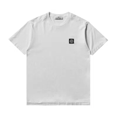 Pre-owned Stone Island Garment Dyed Logo T-shirt 'white' | Men's Size Xxl