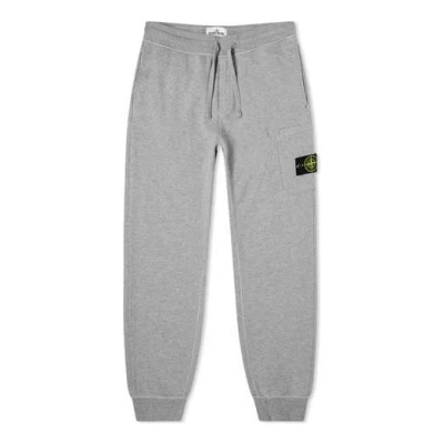 Stone Island Garment Dyed Pocket Pants 'grey Marl' In Gray