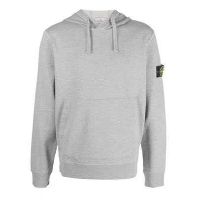 Stone Island Garment Dyed Popover Hoodie 'grey Marl'