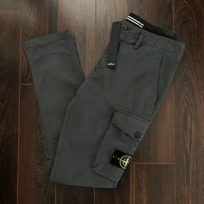 Pre-owned Stone Island Garment Dyed Slim Fit Cargo Pant Gabardine In Gray