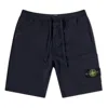 Stone Island Garment Dyed Sweat Shorts 'navy' In Blue