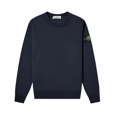 Pre-owned Stone Island Garment Dyed Sweatshirt 'blue' | Men's Size S