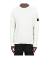 Stone Island Compass-badge Jersey-knit Jumper In White