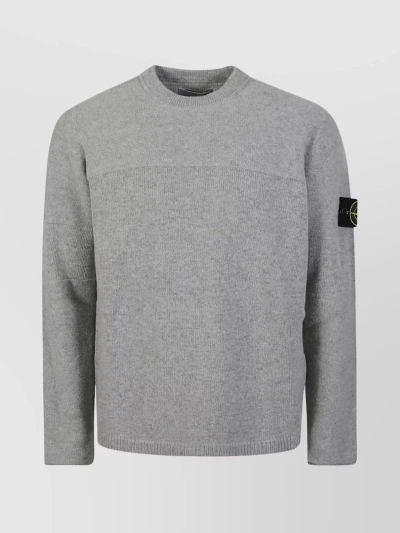 Stone Island Gc Wool Blend Knit In Gray