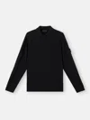 Stone Island Long-sleeve Polo Jumper With Ribbed Trims