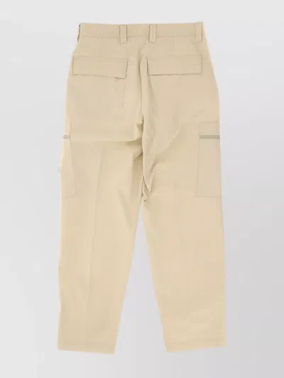 Stone Island Ghost Cargo High-waisted Cropped Trousers In Neutral