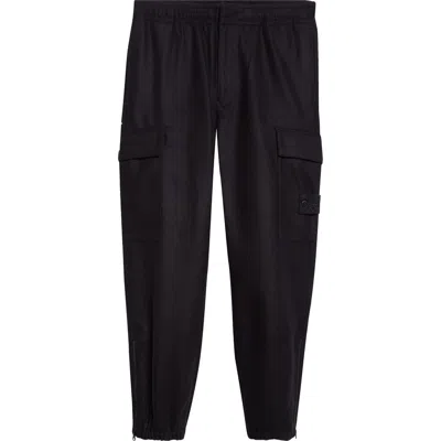 Stone Island Ghost Cargo Joggers In Black