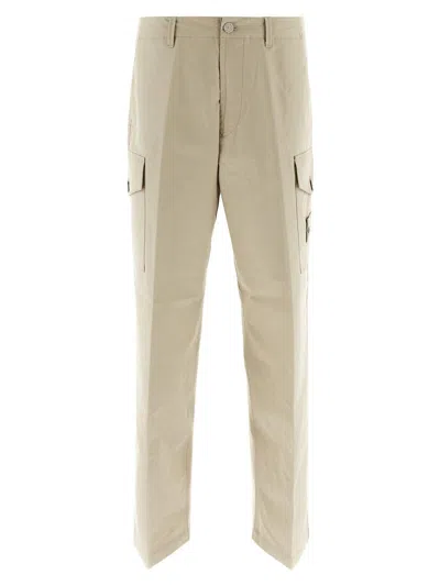 Stone Island Ghost Cargo Pants In Beige