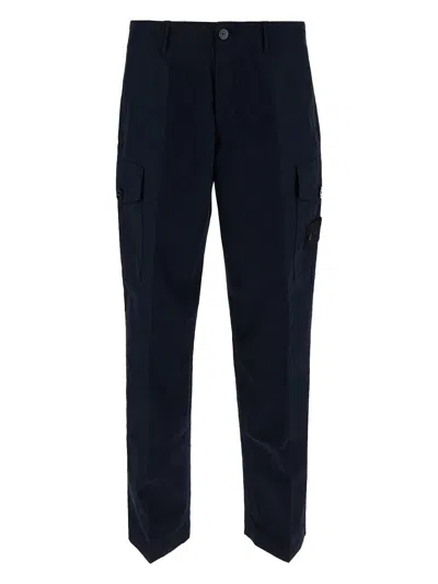 Stone Island Ghost Cargo Pants In Black