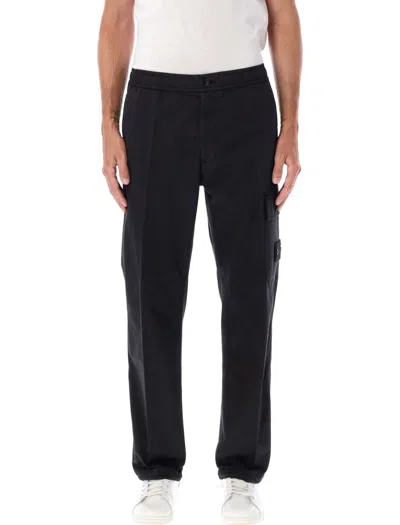 Stone Island Ghost Cargo Pants In Black