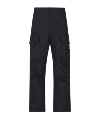 Stone Island Ghost Cargo Pants In Blue