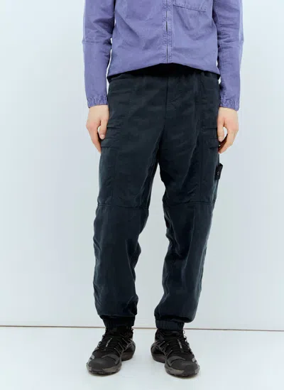 Stone Island Ghost Cargo Pants In Navy