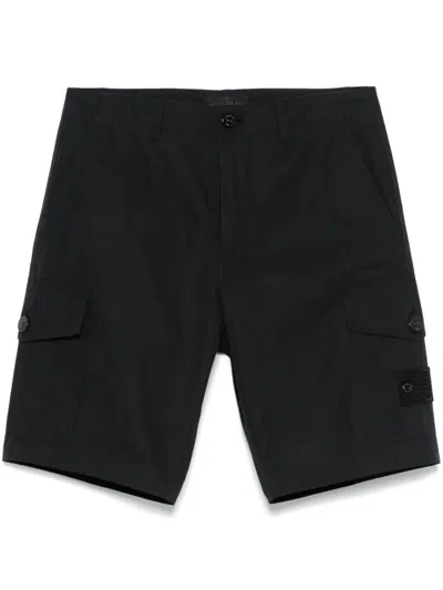 Stone Island Ghost Cargo Shorts Clothing In Black