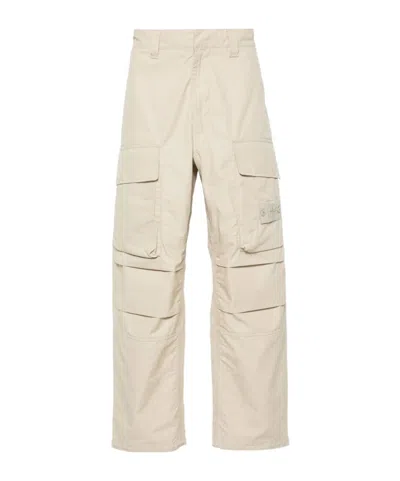 Stone Island Ghost Cargo Trousers In Nude