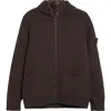 Stone Island Ghost Cashmere Cardigan With Detachable Quilted Lining In Brown