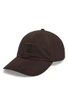 Stone Island Ghost Compass Logo Patch Baseball Cap In Brown