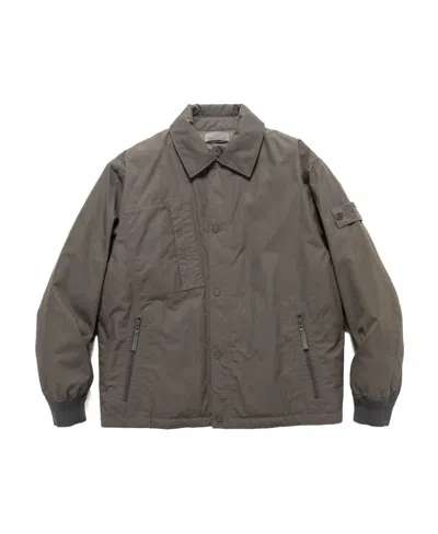 Stone Island Ghost Compass-patch Jacket In Gray