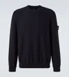 Stone Island Pullover Ghost Aus Baumwolle Und Kaschmir In Blau