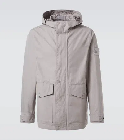 Stone Island Jacke Ghost Compass Aus Baumwolle In Grau