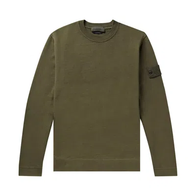 Pre-owned Stone Island Ghost Crewneck 'military Green' | Men's Size M