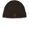 Stone Island Ghost Cuffed Cashmere Beanie In Gold