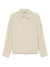 Stone Island `ghost` Overshirt In Beige