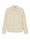 Stone Island `ghost` Overshirt In Neutrals