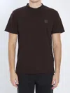 Stone Island Ghost Piece Cotton T-shirt In Brown