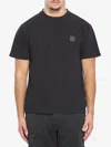 Stone Island Ghost Piece Cotton T-shirt In Black