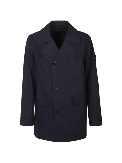 Stone Island Ghost Piece Jacket In Blue