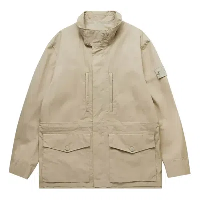 Stone Island Ghost Piece O-ventile Jacket 'tan' In Neutral