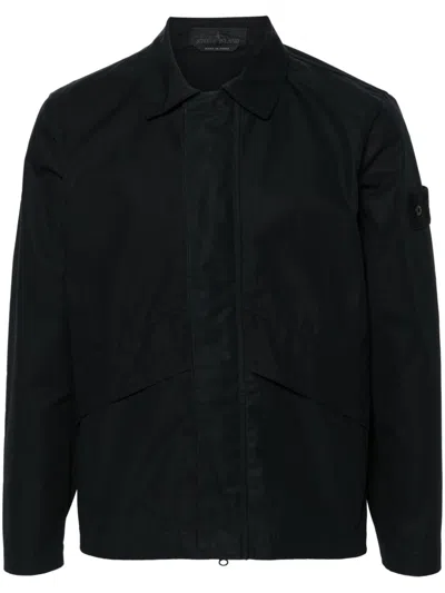 Stone Island Ghost Shirt Jacket In Black