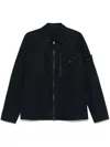 Stone Island Ghost Zip Up Shirt Jacket In Blau