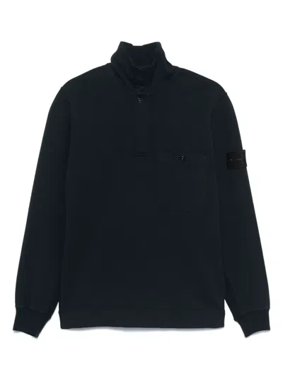 Stone Island Ghost-sweatshirt In Blue